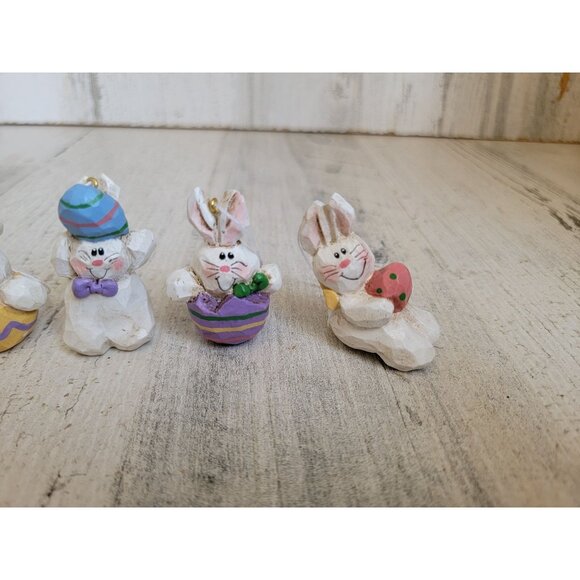 Eddie Walker miniature Easter bunny egg variety ornament Xmas set - Picture 4 of 8